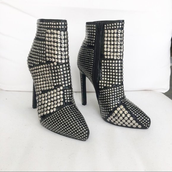 Jeffrey Campbell Gauntlet Bootie Studded Booties 5 - Picture 2 of 8